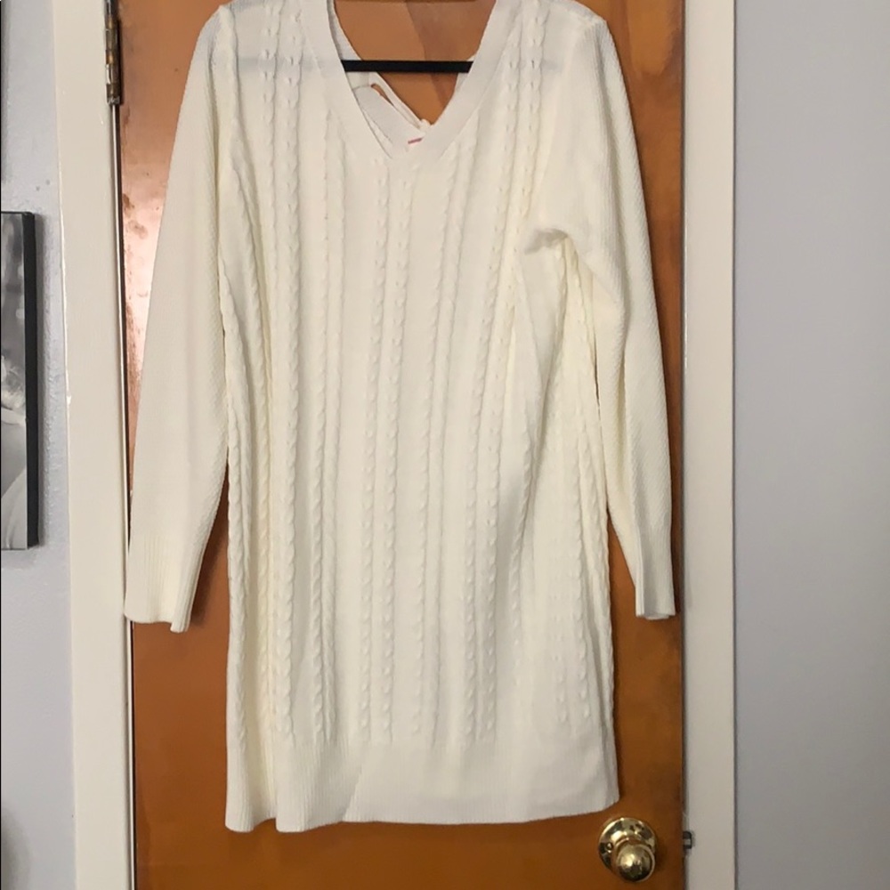 Ivory sweater dress- NWOT